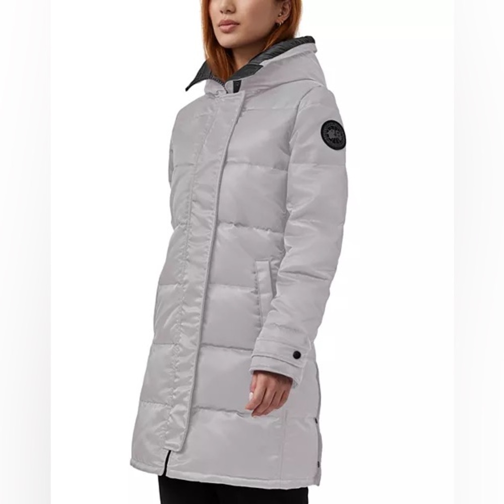NWT Canada Goose Shelburne Quilted Down Parka Willow Grey XS - Picture 5 of 7